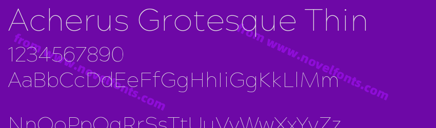 Acherus Grotesque ThinPreview Acherus Grotesque ThinPreview