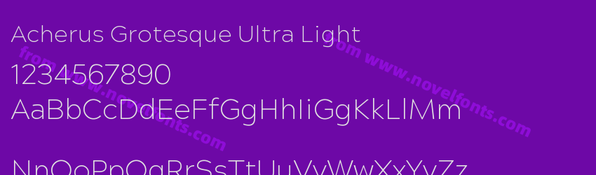 Acherus Grotesque Ultra LightPreview Acherus Grotesque Ultra LightPreview