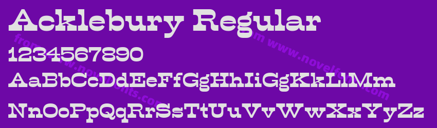 Acklebury RegularPreview Acklebury RegularPreview