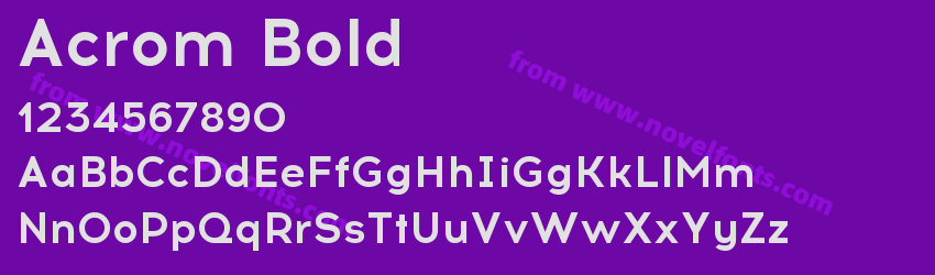 Acrom BoldPreview Acrom BoldPreview