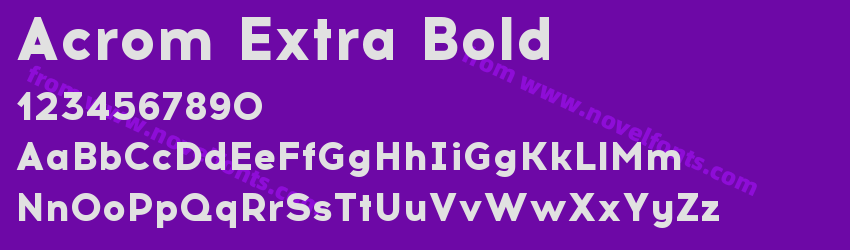 Acrom Extra BoldPreview Acrom Extra BoldPreview