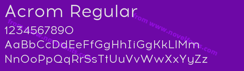 Acrom RegularPreview Acrom RegularPreview