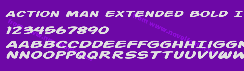 Action Man Extended Bold ItalicPreview Action Man Extended Bold ItalicPreview