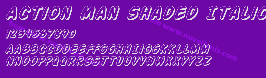 Action Man Shaded ItalicPreview Action Man Shaded ItalicPreview