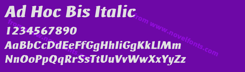 Ad Hoc Bis ItalicPreview Ad Hoc Bis ItalicPreview