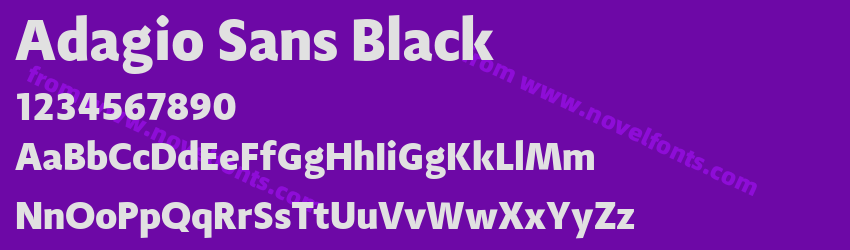Adagio Sans BlackPreview Adagio Sans BlackPreview