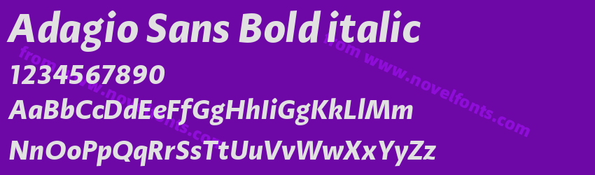 Adagio Sans Bold italicPreview Adagio Sans Bold italicPreview