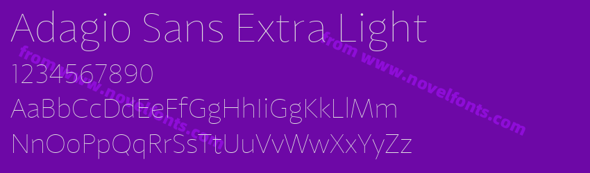Adagio Sans Extra LightPreview Adagio Sans Extra LightPreview