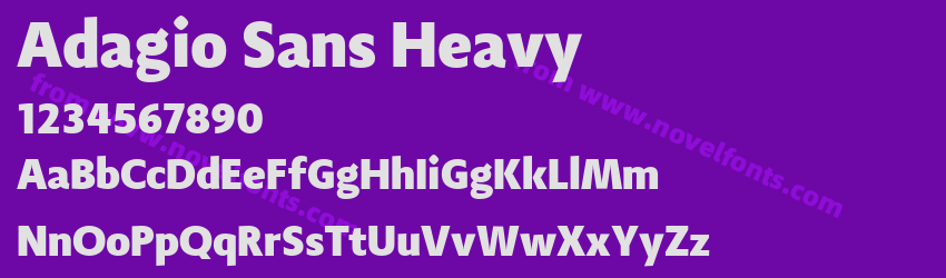 Adagio Sans HeavyPreview Adagio Sans HeavyPreview