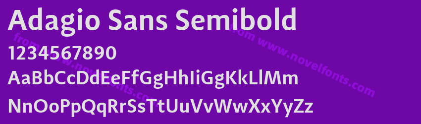 Adagio Sans SemiboldPreview Adagio Sans SemiboldPreview
