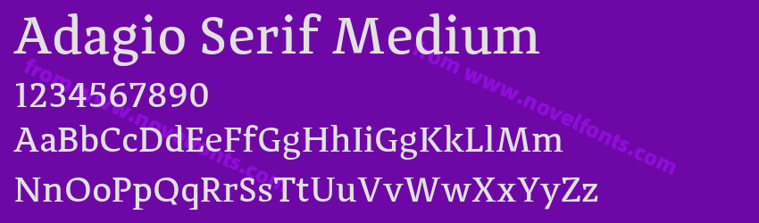 Adagio Serif MediumPreview Adagio Serif MediumPreview