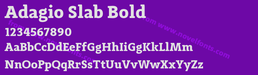 Adagio Slab BoldPreview Adagio Slab BoldPreview