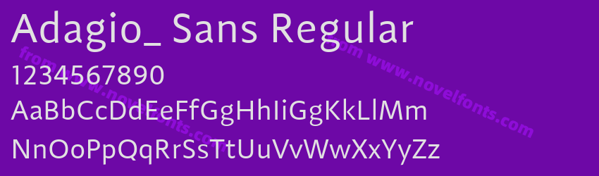 Adagio_ Sans RegularPreview Adagio_ Sans RegularPreview