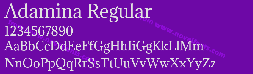 Adamina RegularPreview Adamina RegularPreview