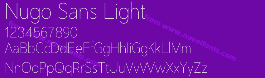 Nugo Sans LightPreview