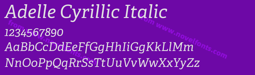 Adelle Cyrillic ItalicPreview Adelle Cyrillic ItalicPreview