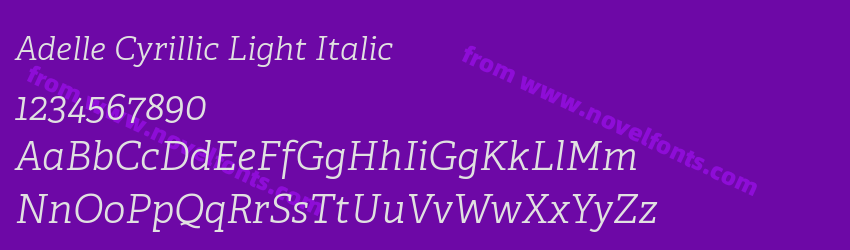 Adelle Cyrillic Light ItalicPreview Adelle Cyrillic Light ItalicPreview