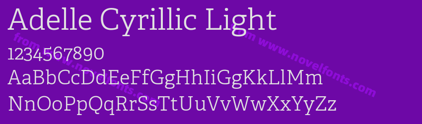 Adelle Cyrillic LightPreview Adelle Cyrillic LightPreview