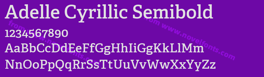 Adelle Cyrillic SemiboldPreview Adelle Cyrillic SemiboldPreview