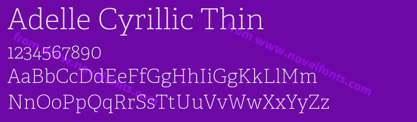 Adelle Cyrillic ThinPreview Adelle Cyrillic ThinPreview