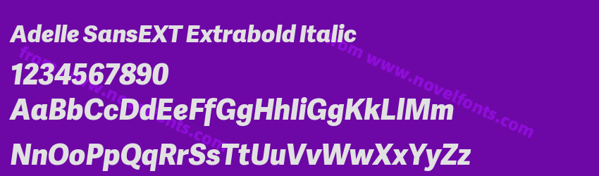 Adelle SansEXT Extrabold ItalicPreview Adelle SansEXT Extrabold ItalicPreview