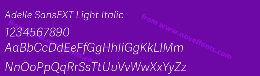 Adelle SansEXT Light ItalicPreview Adelle SansEXT Light ItalicPreview