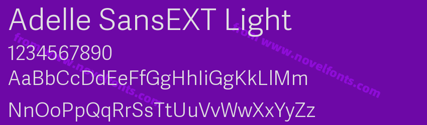 Adelle SansEXT LightPreview Adelle SansEXT LightPreview