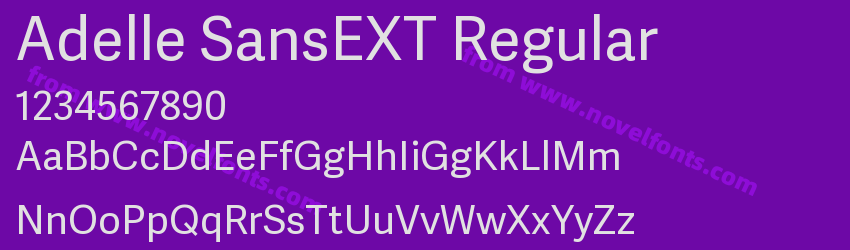 Adelle SansEXT RegularPreview Adelle SansEXT RegularPreview