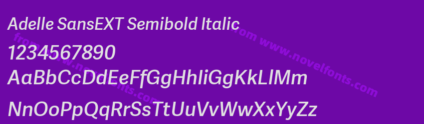 Adelle SansEXT Semibold ItalicPreview Adelle SansEXT Semibold ItalicPreview
