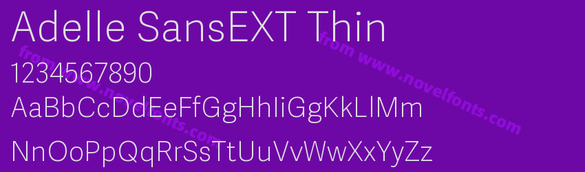 Adelle SansEXT ThinPreview Adelle SansEXT ThinPreview