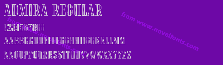Admira RegularPreview Admira RegularPreview