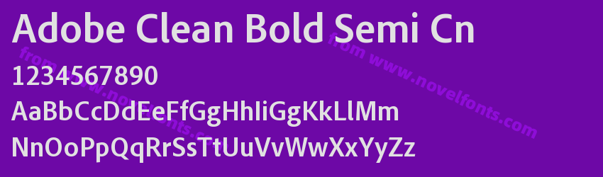 Adobe Clean Bold Semi CnPreview Adobe Clean Bold Semi CnPreview