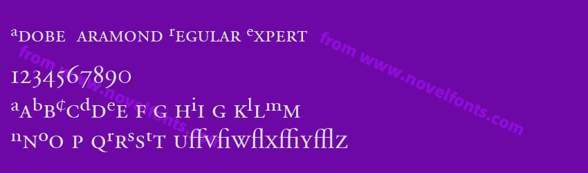 Adobe Garamond Regular ExpertPreview Adobe Garamond Regular ExpertPreview