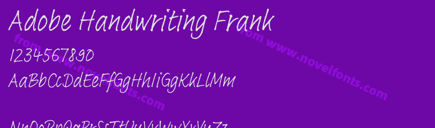 Adobe Handwriting FrankPreview Adobe Handwriting FrankPreview