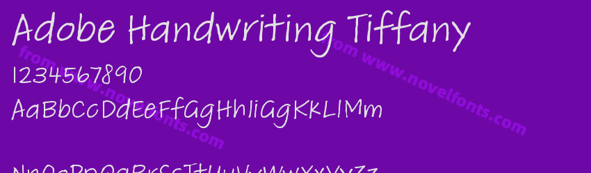 Adobe Handwriting TiffanyPreview Adobe Handwriting TiffanyPreview