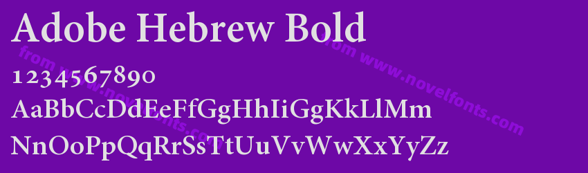 Adobe Hebrew BoldPreview Adobe Hebrew BoldPreview