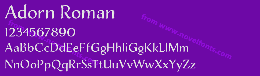 Adorn RomanPreview Adorn RomanPreview