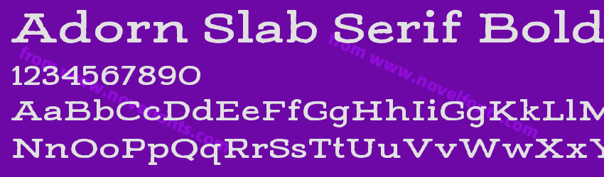 Adorn Slab Serif BoldPreview