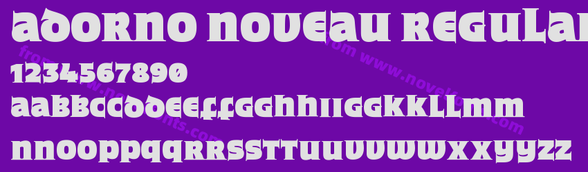 Adorno Noveau RegularPreview Adorno Noveau RegularPreview