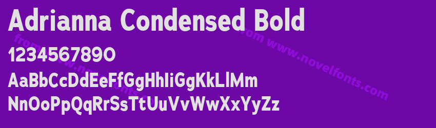Adrianna Condensed BoldPreview Adrianna Condensed BoldPreview