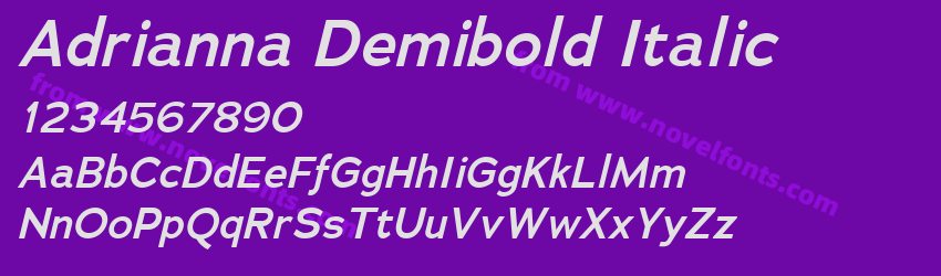 Adrianna Demibold ItalicPreview Adrianna Demibold ItalicPreview