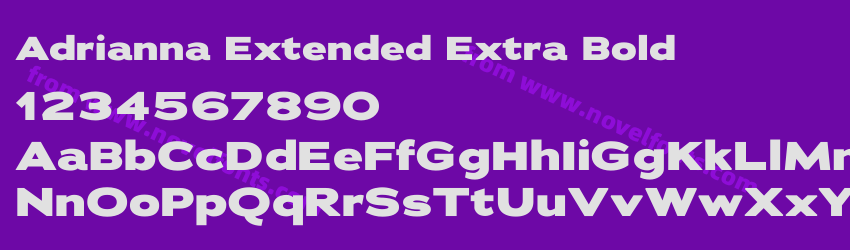 Adrianna Extended Extra BoldPreview Adrianna Extended Extra BoldPreview