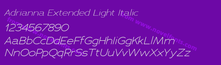 Adrianna Extended Light ItalicPreview Adrianna Extended Light ItalicPreview