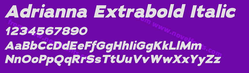 Adrianna Extrabold ItalicPreview Adrianna Extrabold ItalicPreview