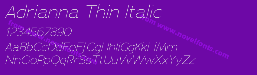 Adrianna Thin ItalicPreview Adrianna Thin ItalicPreview