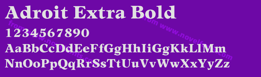 Adroit Extra BoldPreview Adroit Extra BoldPreview