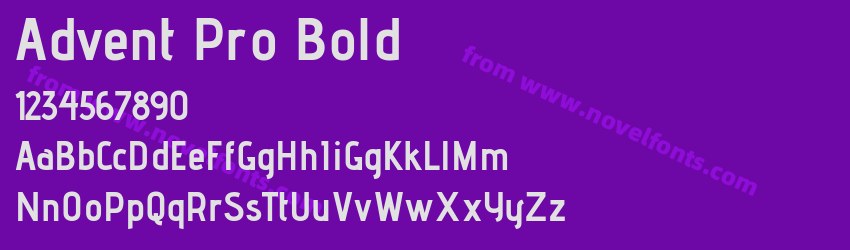Advent Pro BoldPreview Advent Pro BoldPreview