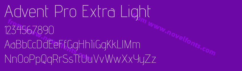 Advent Pro Extra LightPreview Advent Pro Extra LightPreview