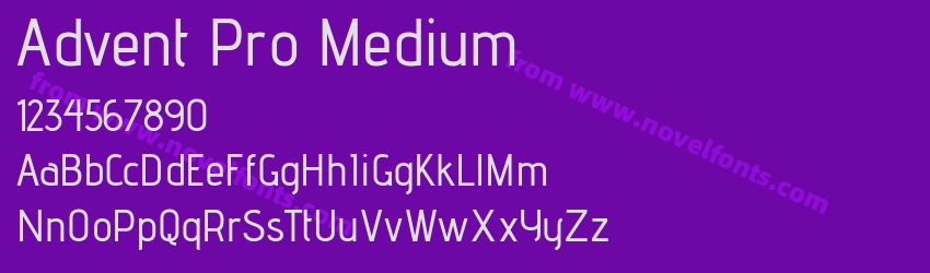 Advent Pro MediumPreview Advent Pro MediumPreview