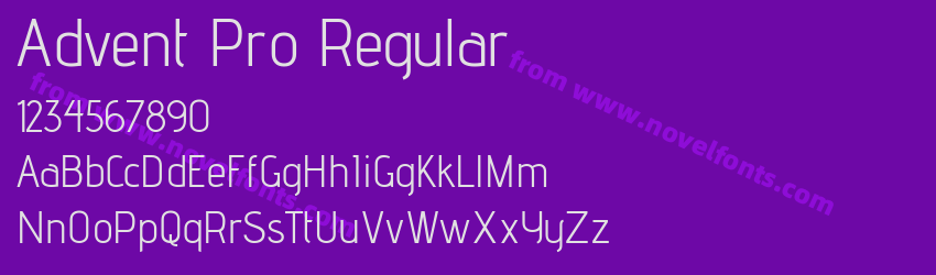 Advent Pro RegularPreview Advent Pro RegularPreview